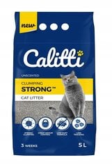 Наполнитель бентонитовый комкующийся Calitti Strong Unscented, 5 л цена и информация | Наполнитель для кошек | pigu.lt
