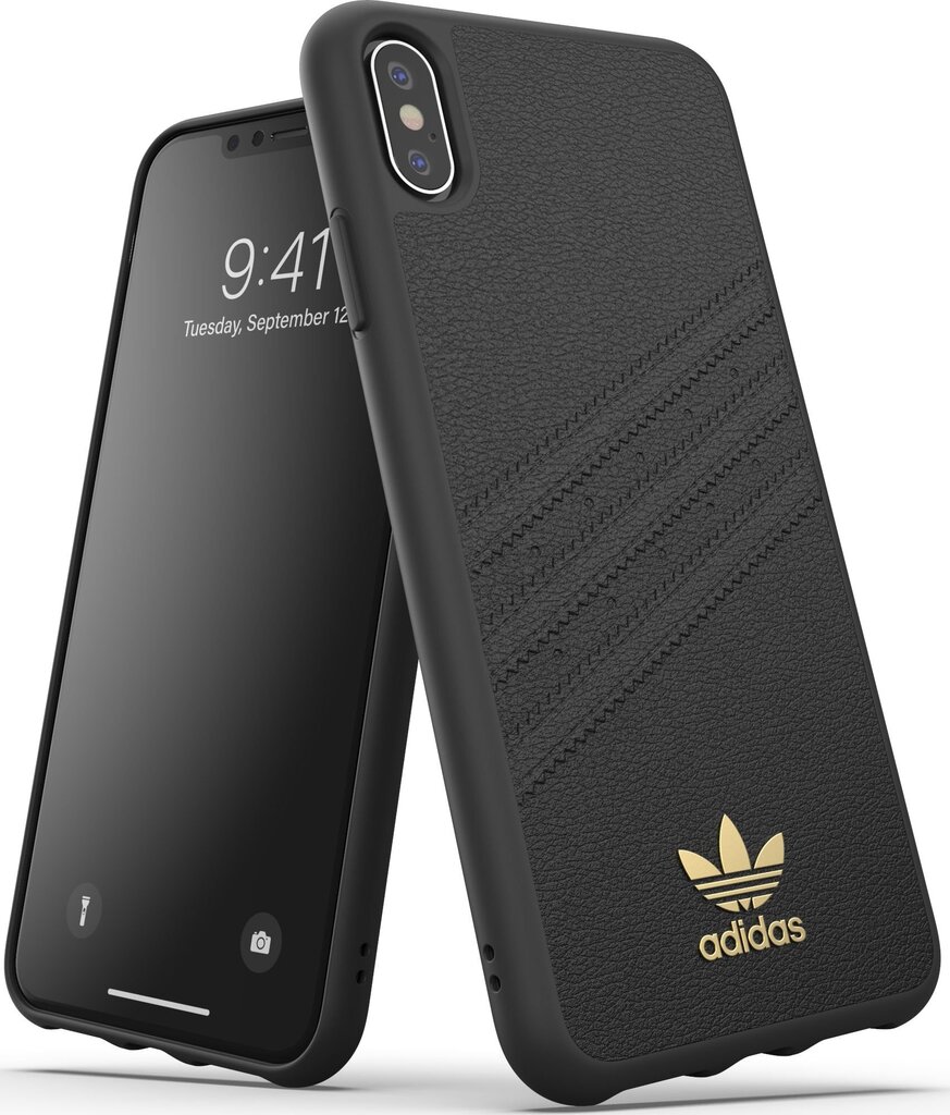 Dėklas Adidas OR Premium FW19 skirtas iPhone XS Max, juoda kaina ir informacija | Telefono dėklai | pigu.lt