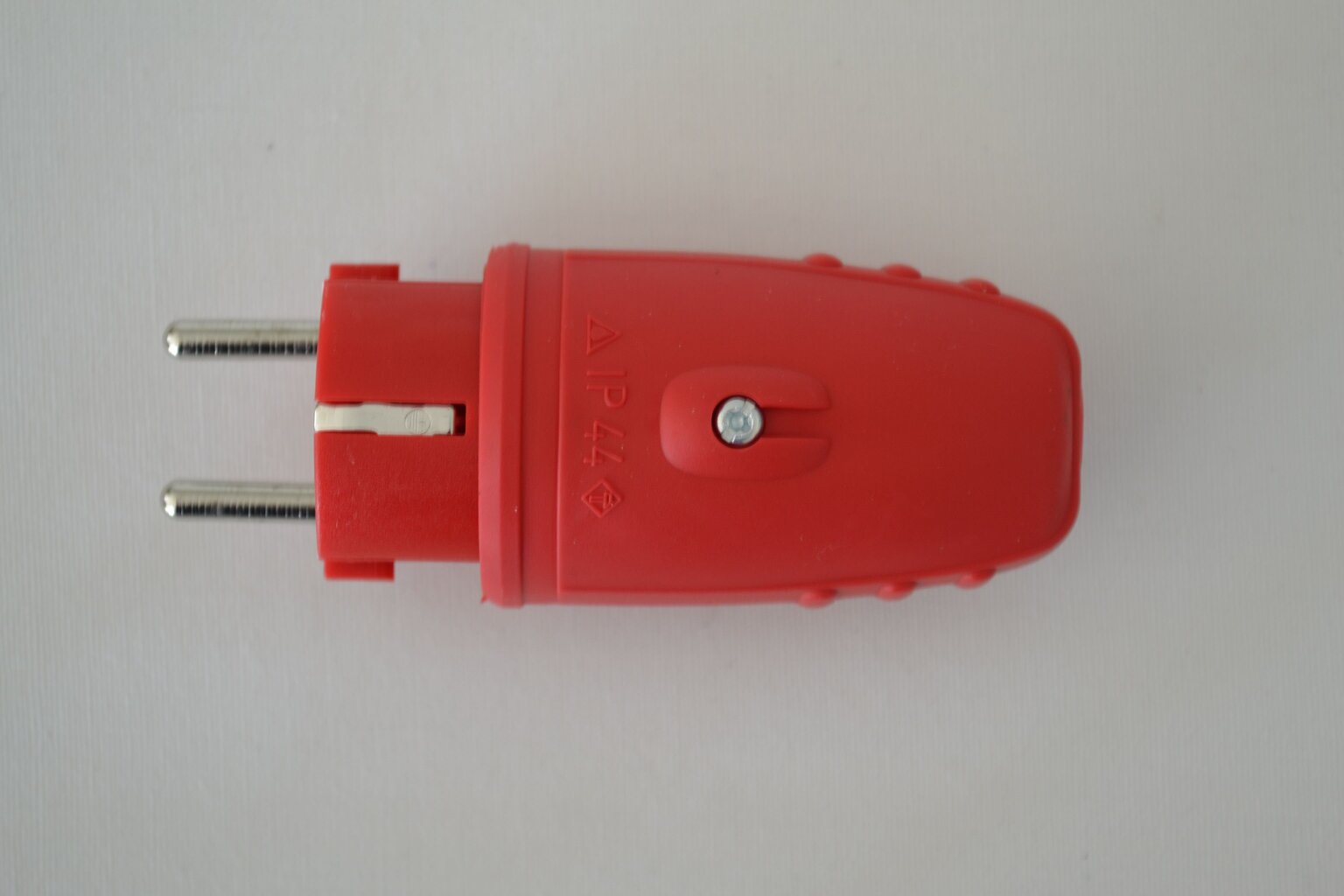 N&L kištukas guminis raudonas IP44 kaina ir informacija | Elektros jungikliai, rozetės | pigu.lt