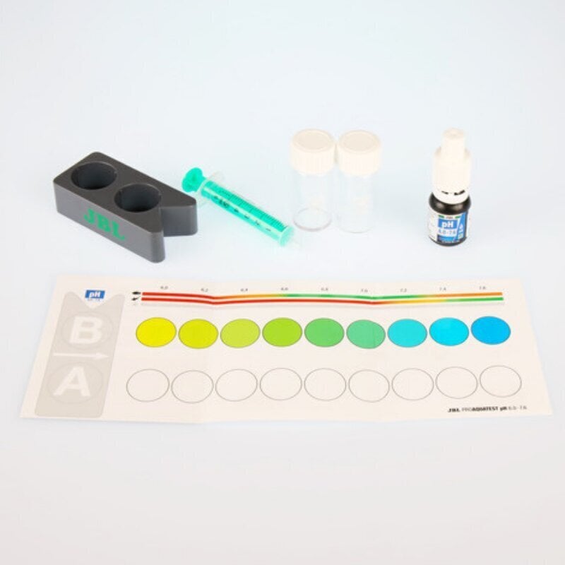 JBL testas vandens rūgštingumo nustatymui ProAqua Test pH 6,0 - 7,6 kaina ir informacija | Akvariumai ir jų įranga | pigu.lt