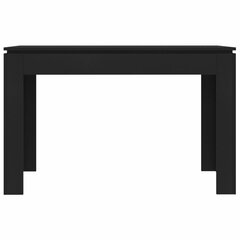 Valgomojo stalas, 120x60x76cm, juodos spalvos kaina ir informacija | Virtuvės ir valgomojo stalai, staliukai | pigu.lt