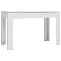 Valgomojo stalas, 120x60x76cm, baltas kaina ir informacija | Virtuvės ir valgomojo stalai, staliukai | pigu.lt