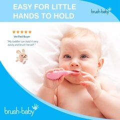 Dantų šepetėlis Brush Baby FlossBrush kaina ir informacija | Dantų šepetėliai, pastos | pigu.lt