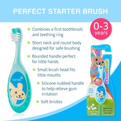 Dantų šepetėlis Brush Baby FlossBrush kaina ir informacija | Dantų šepetėliai, pastos | pigu.lt