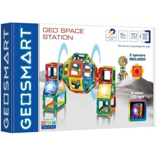 Magnetinis konstruktorius GeoSmart Geo Space Station 70 vnt kaina ir informacija | Konstruktoriai ir kaladėlės | pigu.lt