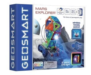 Магнитный конструктор GeoSmart Mars Explorer 51 шт цена и информация | Конструкторы и кубики | pigu.lt