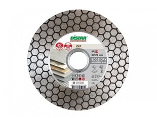 Plytelių pjovimo ir šlifavimo diskas Distar Edge Dry 125x22,23 kaina ir informacija | Mechaniniai įrankiai | pigu.lt