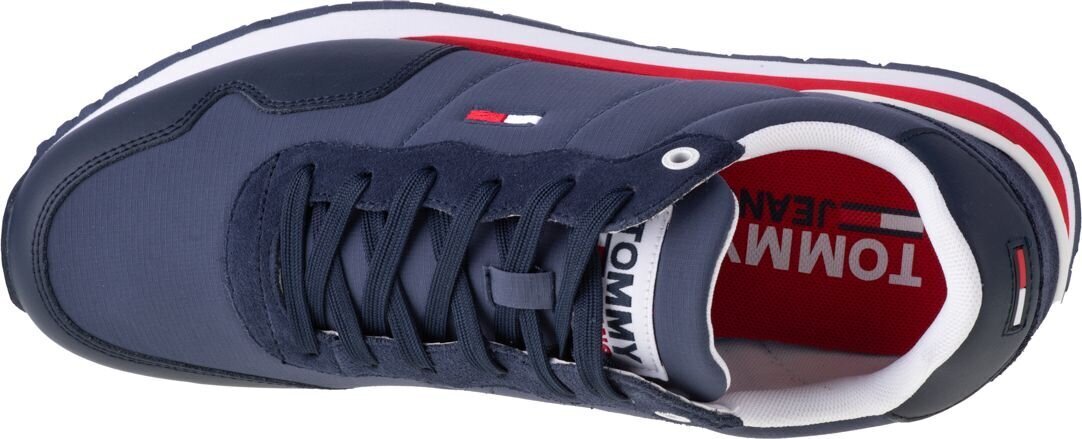 Sportiniai batai vyrams Tommy Hilfiger Jeans Lifestyle Mix Runner EM0EM00578, mėlyni kaina ir informacija | Kedai vyrams | pigu.lt