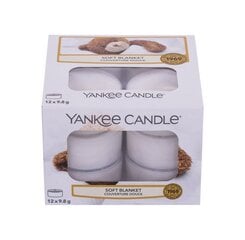 Kvapiosios arbatinės žvakės Yankee Candle Soft Blanket, 9,8 g, 12 vnt. kaina ir informacija | Žvakės, Žvakidės | pigu.lt