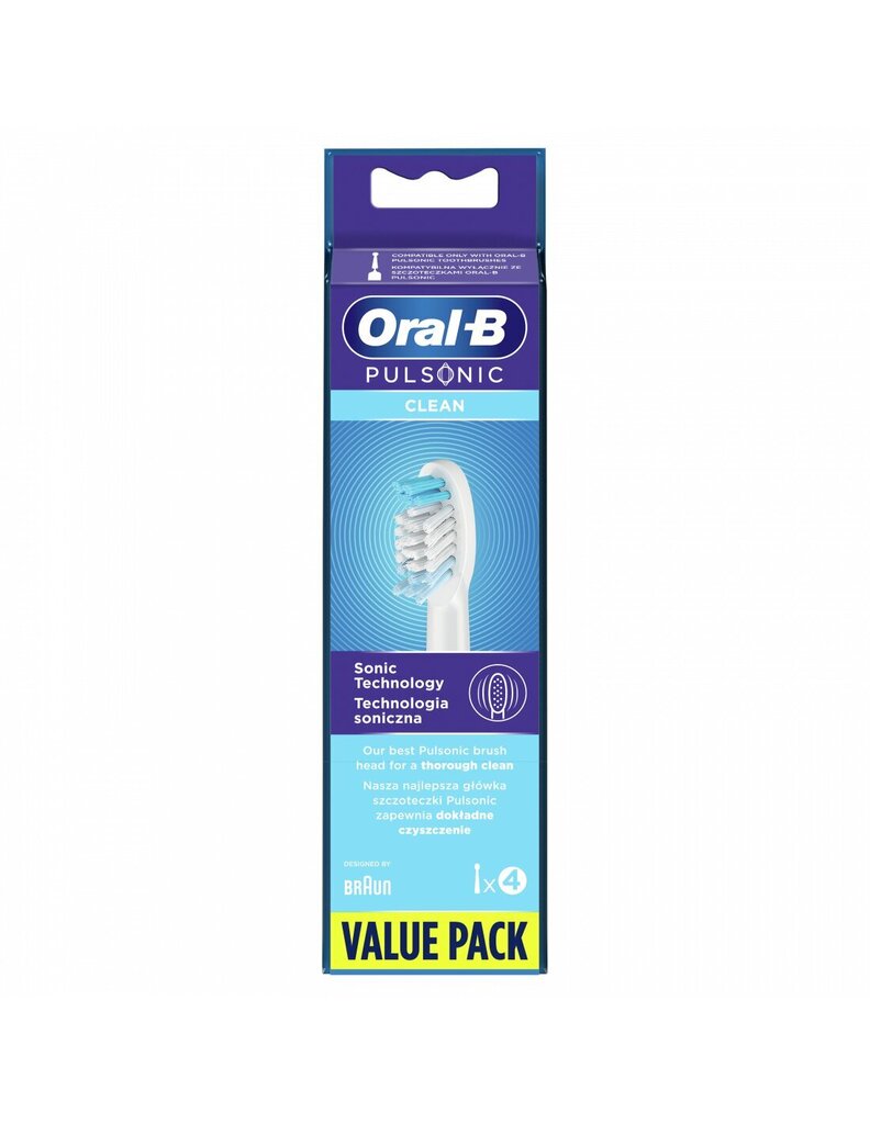 Oral-B Pulsonic Clean SR32-4 kaina ir informacija | Elektrinių dantų šepetėlių antgaliai | pigu.lt