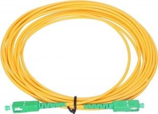 Extralink SC/APC-SC/APC | Патчкорд | Одномодовый, симплексный, G.657A1, 3 мм, 0,5 м цена и информация | Кабели и провода | pigu.lt