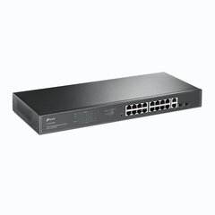 Коммутатор TP-LINK TL-SG1218MP, неуправляемый, для монтажа в стойку, количество портов 10/100 Мбит/с (RJ-45) 18, количество портов PoE+ 16 цена и информация | Коммутаторы (Switch) | pigu.lt