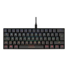 Deltaco Gaming klaviatūra 60% mechaninė, rudi jungikliai, USB, RGB, Šiaurės šalių kaina ir informacija | Deltaco Kompiuterinė technika | pigu.lt