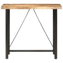 Baro staliukas, 120x58x107 cm, rudas kaina ir informacija | Virtuvės ir valgomojo stalai, staliukai | pigu.lt