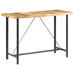 Baro staliukas, 150x70x107 cm, rudas kaina ir informacija | Virtuvės ir valgomojo stalai, staliukai | pigu.lt
