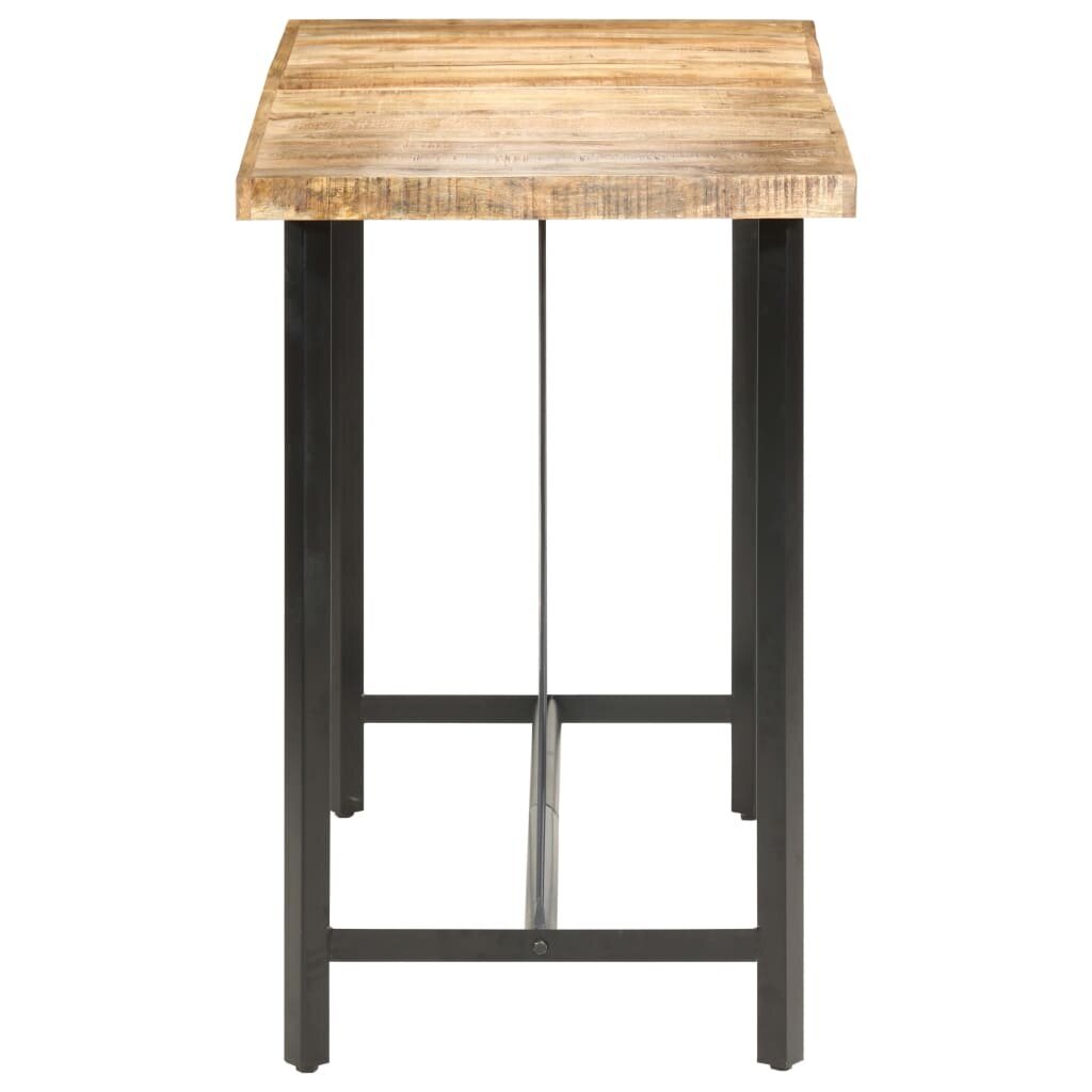 Baro staliukas, 180x70x107 cm, rudas kaina ir informacija | Virtuvės ir valgomojo stalai, staliukai | pigu.lt