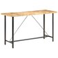 Baro staliukas, 180x70x107 cm, rudas kaina ir informacija | Virtuvės ir valgomojo stalai, staliukai | pigu.lt