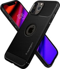 Dėklas Spigen 42537 skirtas iPhone 12, juoda kaina ir informacija | Telefono dėklai | pigu.lt