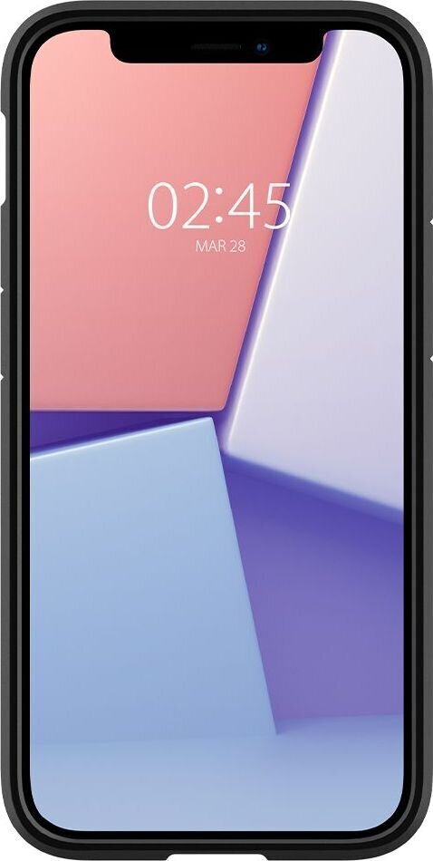 Spigen ACS01746, skirtas iPhone 12 Mini, juodas kaina ir informacija | Telefono dėklai | pigu.lt