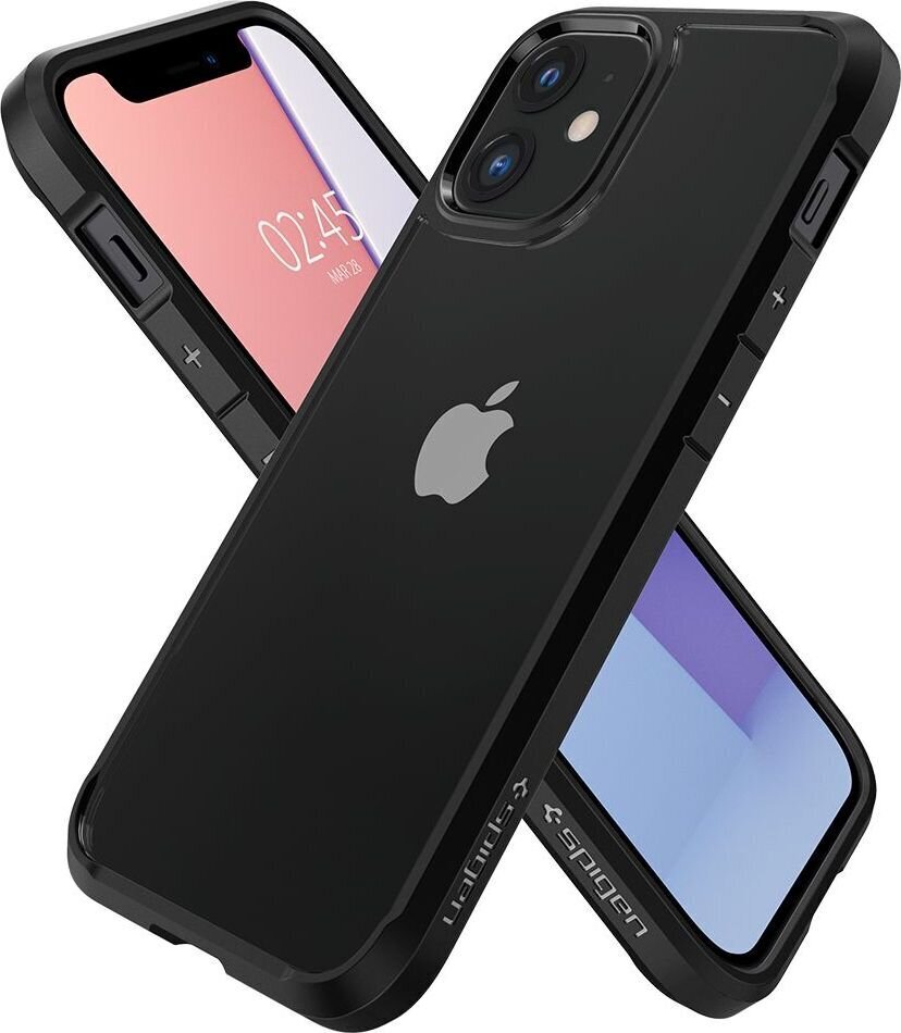 Spigen ACS01746, skirtas iPhone 12 Mini, juodas kaina ir informacija | Telefono dėklai | pigu.lt