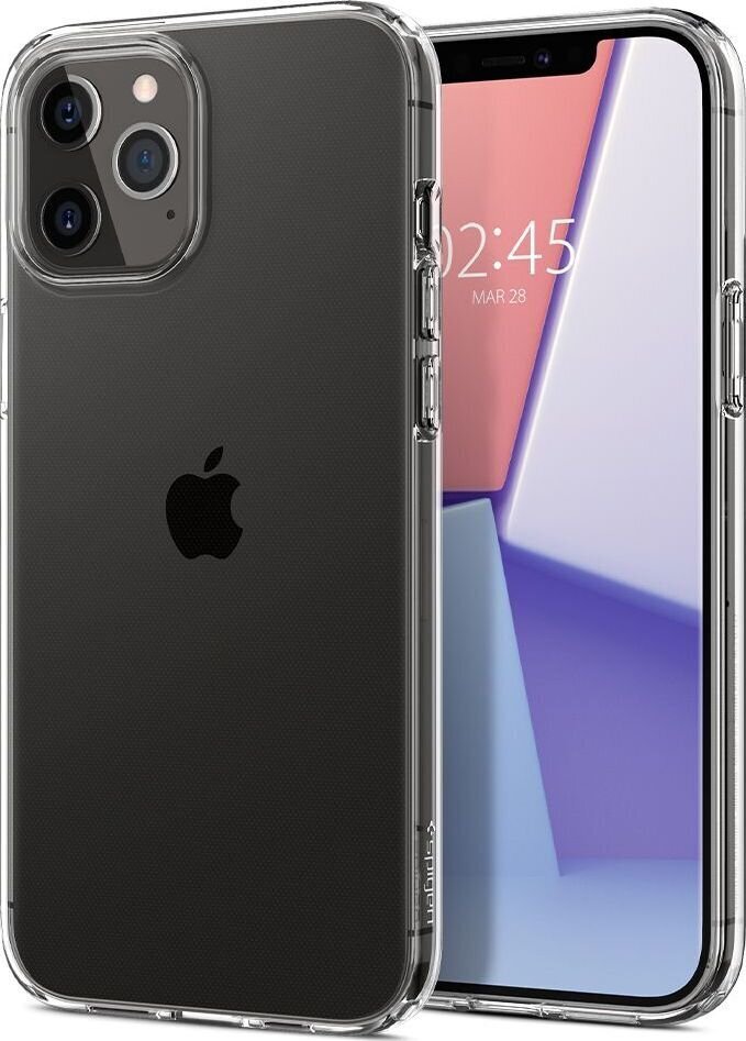 Dėklas Spigen ACS01697 skirtas iPhone 12/12 Pro, skaidri kaina ir informacija | Telefono dėklai | pigu.lt