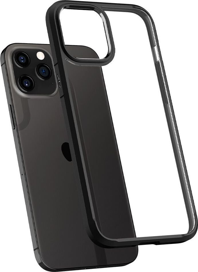 Spigen ACS01703, skirtas iPhone 12/12 Pro, juodas kaina ir informacija | Telefono dėklai | pigu.lt