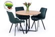 Apvalus pietų stalas "Citron" 100 cm, ąžuolo medienos masyvas цена и информация | Virtuvės ir valgomojo stalai, staliukai | pigu.lt