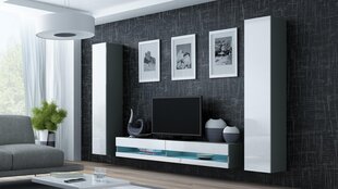 Секция Cama Meble Vigo New4, серая/белая цена и информация | Секции | pigu.lt