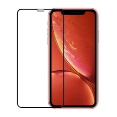 „Fusion Full Glue 5D“ grūdintas stiklas, skirtas „Apple iPhone XR Black“ kaina ir informacija | Apsauginės plėvelės telefonams | pigu.lt