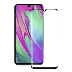 Grūdintas stiklas 9D visiškai uždengtas rėmeliu Samsung A405 Galaxy A40 Black kaina ir informacija | Apsauginės plėvelės telefonams | pigu.lt