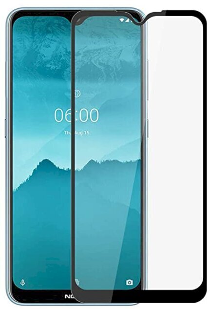 „Fusion Full Glue 5D“ grūdintas stiklas, skirtas „Nokia 2.3 Black“ kaina ir informacija | Apsauginės plėvelės telefonams | pigu.lt