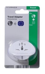 Vivanco kelioninis adapteris kaina ir informacija | Elektros jungikliai, rozetės | pigu.lt