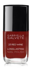 Лак для ногтей Gabriella Salvete Longlasting Enamel, 11 мл, 23 Red Wine цена и информация | Лаки, укрепители для ногтей | pigu.lt