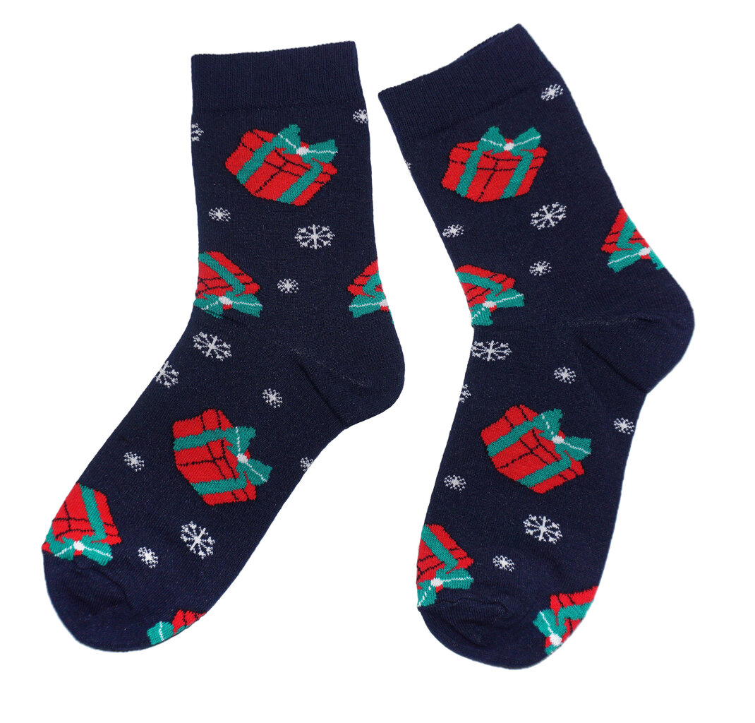 Vyriškos kojinės Kalėdinės dovanos, mėlynos kaina ir informacija | Vyriškos kojinės | pigu.lt