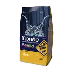 Monge BWild Cat Adult полнорационный корм для кошек с мясом дикого зайца 1,5 кг цена и информация | Сухой корм для кошек | pigu.lt