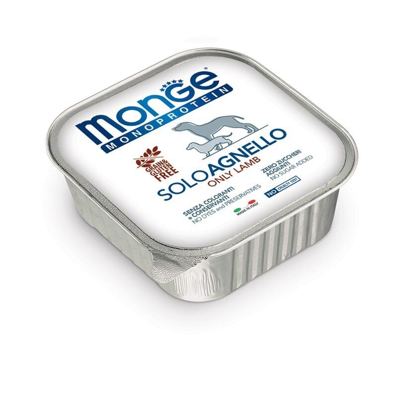 Monge Monoproteico konservai šunims su Ėriena, tik vienos rūšies mėsa 150g цена и информация | Konservai šunims | pigu.lt