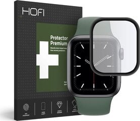 Hofi Glass SZKŁO HYBRYDOWE HOFI HYBRID GLASS APPLE WATCH 4/5 (44MM) BLACK kaina ir informacija | Išmaniųjų laikrodžių ir apyrankių priedai | pigu.lt