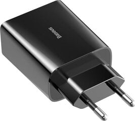 Baseus BSU1732BLK, USB-C цена и информация | Зарядные устройства для телефонов | pigu.lt