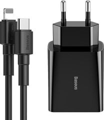 Baseus BSU1732BLK, USB-C цена и информация | Зарядные устройства для телефонов | pigu.lt