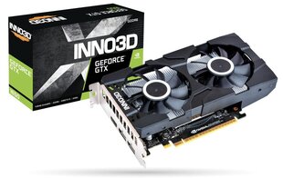 Inno3D GeForce GTX 1650 GDDR6 Twin X2 (N16502-04D6X-1177VA25) цена и информация | Видеокарты (GPU) | pigu.lt