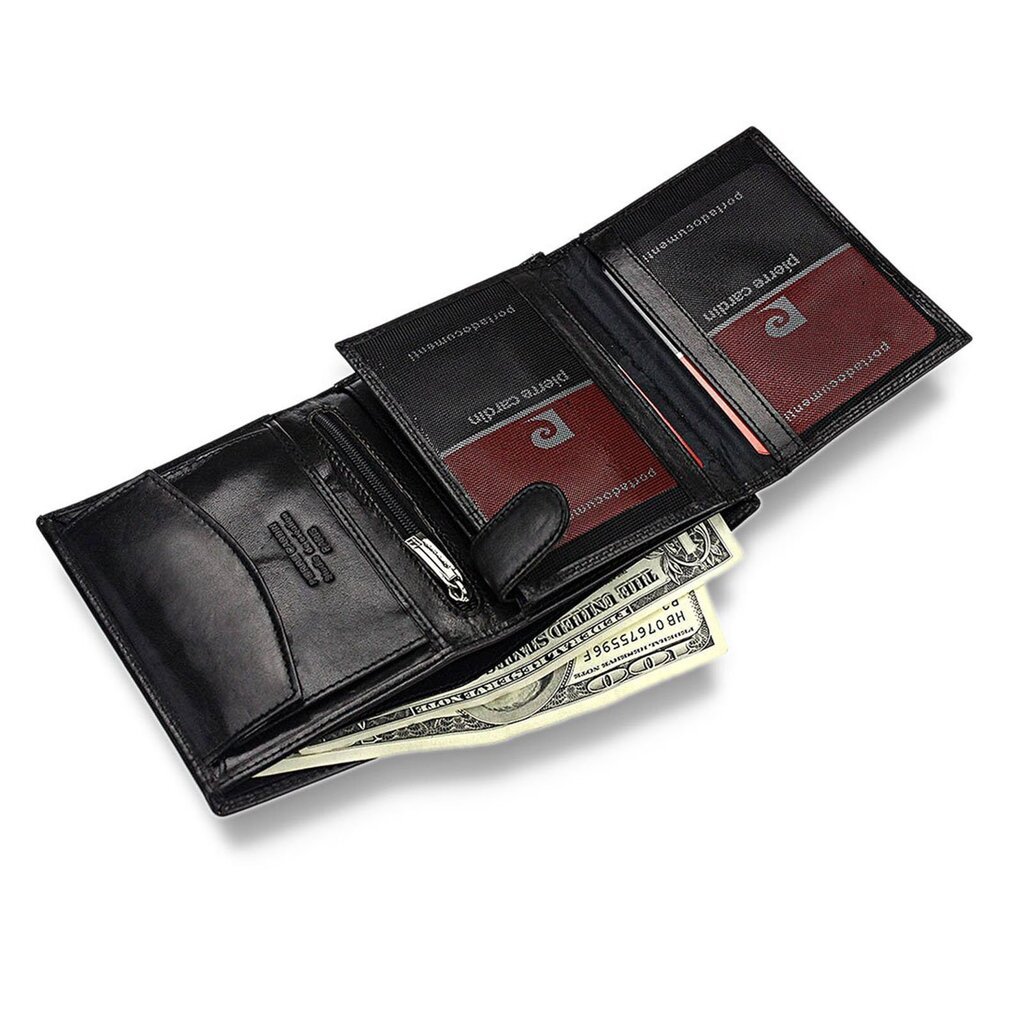 Piniginė vyrams Pierre Cardin, juoda kaina ir informacija | Vyriškos piniginės, kortelių dėklai | pigu.lt