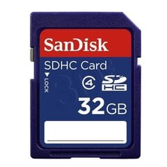 Sandisk SDHC, 32GB цена и информация | Карты памяти для фотоаппаратов, камер | pigu.lt