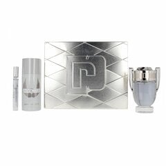 Rinkinys Paco Rabanne Invictus vyrams: tualetinis vanduo EDT, 50 ml + 10 ml +purškiamas dezodorantas, 150ml  kaina ir informacija | Kvepalai vyrams | pigu.lt