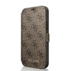 Guess dėklas skirtas Apple iPhone 12/12 Pro, Ruda kaina ir informacija | Telefonų dėklai | pigu.lt