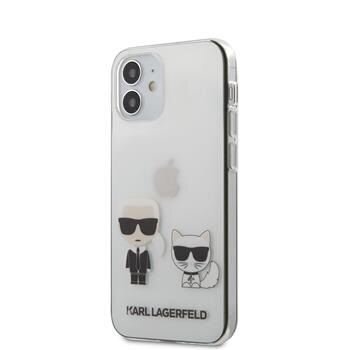 Telefono dėklas Karl Lagerfeld KLHCP12SCKTR Karl & Choupette Apple iPhone 12 Mini, skaidrus kaina ir informacija | Telefono dėklai | pigu.lt