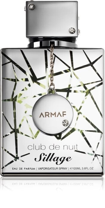 Kvapusis vanduo Armaf Club De Nuit Sillage EDP vyrams 105 ml kaina ir informacija | Kvepalai vyrams | pigu.lt