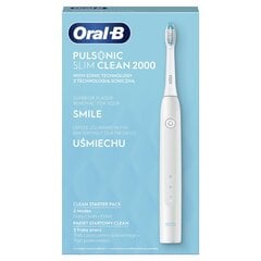 Oral-B Pulsonic Slim Clean 2000 цена и информация | Электрические зубные щетки | pigu.lt