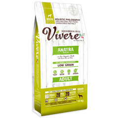 Корм Vivere Holistic для собак средних пород, утка, 12 кг цена и информация |  Сухой корм для собак | pigu.lt