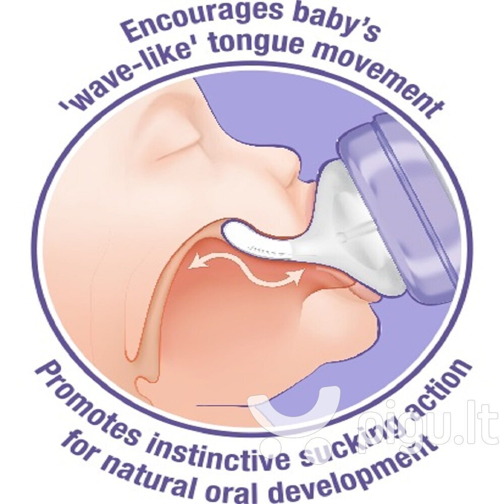 Vidutinio pratekėjimo žindukas Lansinoh Medium Flow Natural Wave kaina ir informacija | Buteliukai kūdikiams ir jų priedai | pigu.lt
