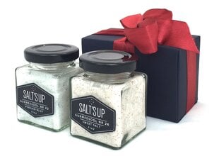 Dviejų druskų dovanų rinkinys Salt'sUp „Baltoji saulė — sidabrinis mėnulis“ цена и информация | Специи, наборы специй | pigu.lt